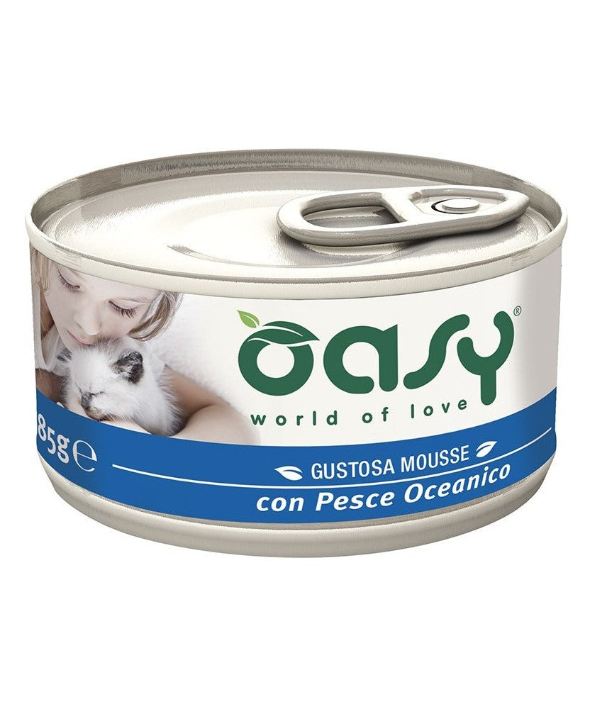 Oasy Gustosa Mousse Pesce Oceanico Umido Gatto 85 Gr Oasy Gustosa Mousse Pesce Oceanico Umido Gatto 85 Gr